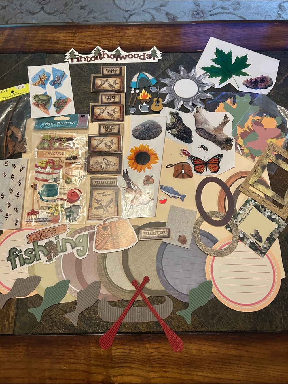 Scrapbooking Outdoors Fishing Scrapbooking Sticker/Paper Bundle!